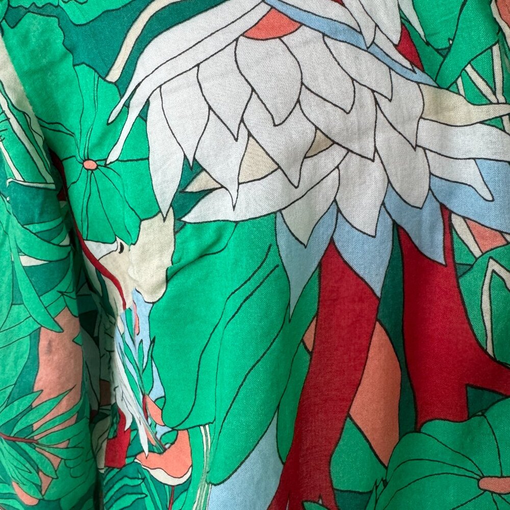 Talbot's Button-Up Lightweight Jungle Pattern Shirt S - Picture 3 of 9